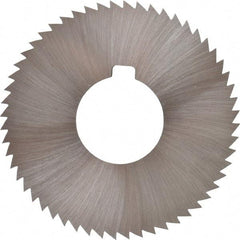 Made in USA - 2-3/4" Diam x 0.064" Blade Thickness x 1" Arbor Hole Diam, 56 Tooth Slitting and Slotting Saw - Arbor Connection, Right Hand, Uncoated, High Speed Steel, Concave Ground, Contains Keyway - Exact Industrial Supply