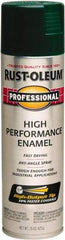 Rust-Oleum - Hunter Green, Gloss, Rust Proof Enamel Spray Paint - 14 Sq Ft per Can, 15 oz Container, Use on Multipurpose - Exact Industrial Supply