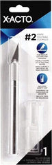 X-ACTO - Steel Precision Cutter with 1 Blade - #2 Large Fine Point Blade, Aluminum Handle - Exact Industrial Supply