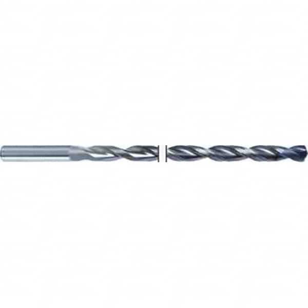 Screw Machine Length Drill Bit: 0.5157″ Dia, 135 °, Solid Carbide TiAlN Finish, Right Hand Cut, Spiral Flute, Straight-Cylindrical Shank, Series 6511