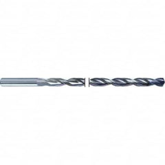 Screw Machine Length Drill Bit: 0.5157″ Dia, 135 °, Solid Carbide TiAlN Finish, Right Hand Cut, Spiral Flute, Straight-Cylindrical Shank, Series 6511