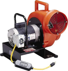 Allegro - 8" Inlet, Direct Drive, 4 hp, 1,850, 760 CFM, Blower - 10 Amp Rating, 115 Volts, 1,140 & 1,725 RPM - Exact Industrial Supply