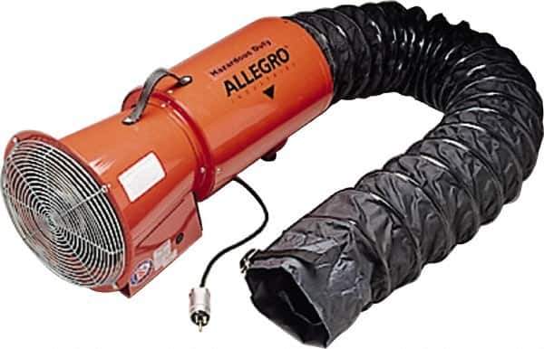Allegro - 13" Inlet, Direct Drive, 890 CFM, Blower - 3.3 Amp Rating, 115 Volts, 3,250 RPM - Exact Industrial Supply