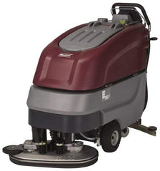 Minuteman - 26" Cleaning Width, Electric Floor Scrubber - 0.60 (Vacuum) & 0.75 (Brush) hp, 180 RPM, 65" Water Lift, 19 Gal Tank Capacity, Series E26 - Exact Industrial Supply
