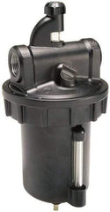 Parker - 3/4 NPT Port, 250 Max psi, Heavy-Duty Lubricator - Zinc Bowl with Sight Glass, Cast Aluminum Body, 325 CFM, 150°F Max, 4.97" Wide x 11.44" High - Exact Industrial Supply
