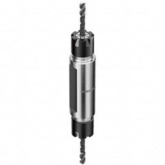 Collet Chuck: 0.5 to 7 mm Capacity, ER Collet, 16 mm Shank Dia, Straight Shank 38 mm Projection, 0.003 mm TIR, Through Coolant
