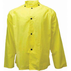 Neese - Size L Yellow Rain & Flame Resistant/Retardant Rain Jacket - Exact Industrial Supply