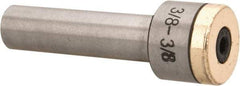 Interstate - Slitting/Slotting Saw Arbor - Straight Shank, 3/8" Shank Diam, 48.26mm OAL, For 3/8" Cutter Hole Diam - Exact Industrial Supply