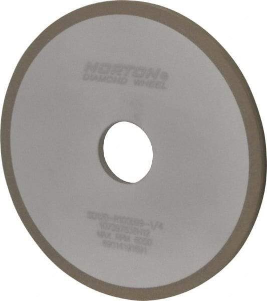 Norton - 6" Diam x 1-1/4" Hole x 1/4" Thick, 120 Grit Surface Grinding Wheel - Diamond, Type 1A1, Fine Grade, Resinoid Bond - Exact Industrial Supply