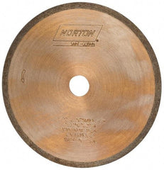 Norton - 4" Diam x 1/2" Hole, 220 Grit Surface Grinding Wheel - Diamond, Type 1A1R, Fine Grade - Exact Industrial Supply