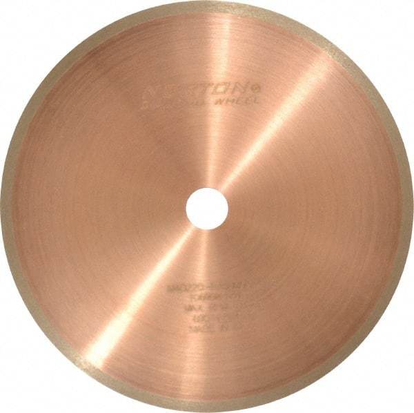 Norton - 5" Diam x 1/2" Hole, 220 Grit Surface Grinding Wheel - Diamond, Type 1A1R, Fine Grade - Exact Industrial Supply