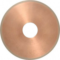 Norton - 5" Diam x 1-1/4" Hole, 320 Grit Surface Grinding Wheel - Diamond, Type 1A1R, Fine Grade - Exact Industrial Supply