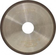 Norton - 6" Diam x 1-1/4" Hole, 120 Grit Surface Grinding Wheel - Diamond, Type 1A1R, Coarse Grade - Exact Industrial Supply