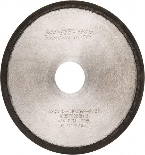 Norton - 6" Diam x 1-1/4" Hole, 100 Grit Surface Grinding Wheel - Type 1A1R, Coarse Grade - Exact Industrial Supply