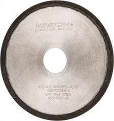 Norton - 6" Diam x 1-1/4" Hole, 100 Grit Surface Grinding Wheel - Type 1A1R, Coarse Grade - Exact Industrial Supply