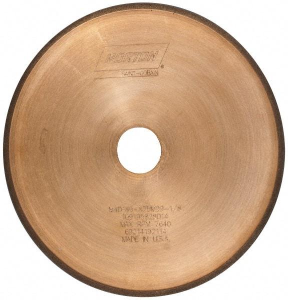 Norton - 8" Diam x 1-1/4" Hole, 180 Grit Surface Grinding Wheel - Diamond, Type 1A1R, Medium Grade - Exact Industrial Supply
