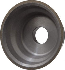 Norton - 3" Diam, 3/4" Hole Size, 1-1/4" Overall Thickness, 150 Grit, Type 11 Tool & Cutter Grinding Wheel - Very Fine Grade, Diamond, Resinoid Bond - Exact Industrial Supply