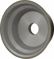 Norton - 3-3/4" Diam, 3/4" Hole Size, 1-1/2" Overall Thickness, 120 Grit, Type 11 Tool & Cutter Grinding Wheel - Fine Grade, Diamond, Resinoid Bond - Exact Industrial Supply