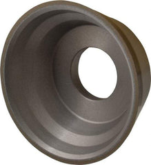 Norton - 3-3/4" Diam, 1-1/4" Hole Size, 1-1/2" Overall Thickness, 150 Grit, Type 11 Tool & Cutter Grinding Wheel - Very Fine Grade, Diamond, Resinoid Bond - Exact Industrial Supply