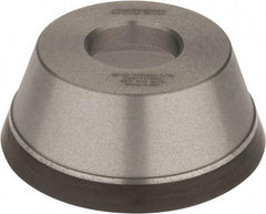 Norton - 3-3/4" Diam, 1-1/4" Hole Size, 1-1/2" Overall Thickness, 120 Grit, Type 11 Tool & Cutter Grinding Wheel - Fine Grade, Diamond, Resinoid Bond - Exact Industrial Supply