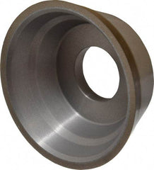 Norton - 3-3/4" Diam, 1-1/4" Hole Size, 1-1/2" Overall Thickness, 120 Grit, Type 11 Tool & Cutter Grinding Wheel - Fine Grade, Diamond, Resinoid Bond - Exact Industrial Supply