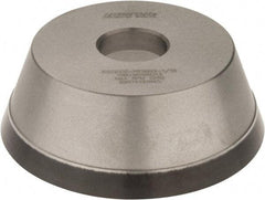 Norton - 5" Diam, 1-1/4" Hole Size, 1-3/4" Overall Thickness, 100 Grit, Type 11 Tool & Cutter Grinding Wheel - Fine Grade, Diamond, Resinoid Bond - Exact Industrial Supply