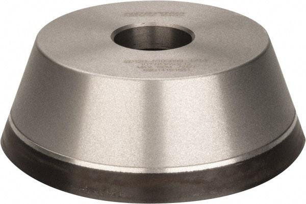 Norton - 5" Diam, 1-1/4" Hole Size, 1-3/4" Overall Thickness, 120 Grit, Type 11 Tool & Cutter Grinding Wheel - Fine Grade, Diamond, Resinoid Bond - Exact Industrial Supply