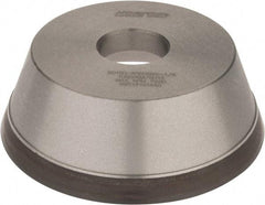 Norton - 5" Diam, 1-1/4" Hole Size, 1-3/4" Overall Thickness, 150 Grit, Type 11 Tool & Cutter Grinding Wheel - Very Fine Grade, Diamond, Resinoid Bond - Exact Industrial Supply