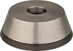 Norton - 5" Diam, 1-1/4" Hole Size, 1-3/4" Overall Thickness, 180 Grit, Type 11 Tool & Cutter Grinding Wheel - Very Fine Grade, Diamond, Resinoid Bond - Exact Industrial Supply