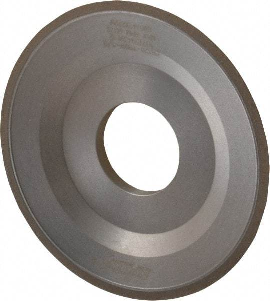 Norton - 4" Diam, 1-1/4" Hole Size, 1/2" Overall Thickness, 120 Grit, Type 12 Tool & Cutter Grinding Wheel - Fine Grade, CBN, Resinoid Bond - Exact Industrial Supply