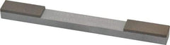 Norton - Fine & Very Fine, 1" Length of Cut, Double End Diamond Hone - 120 & 220 Grit, 3/8" Wide x 1/4" High x 4" OAL - Exact Industrial Supply