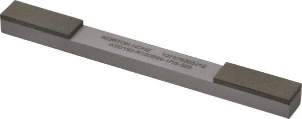 Norton - Very Fine & Extra Fine, 1" Length of Cut, Double End Diamond Hone - 150 & 320 Grit, 3/8" Wide x 1/4" High x 4" OAL - Exact Industrial Supply