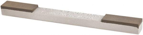 Norton - Extra Fine & Super Fine, 1" Length of Cut, Double End Diamond Hone - 320 & 400 Grit, 3/8" Wide x 1/4" High x 4" OAL - Exact Industrial Supply