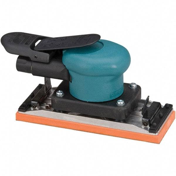 Dynabrade - 13 CFM Air Consumption, Palm Air Orbital Sander - Rectangular Pad, - Exact Industrial Supply