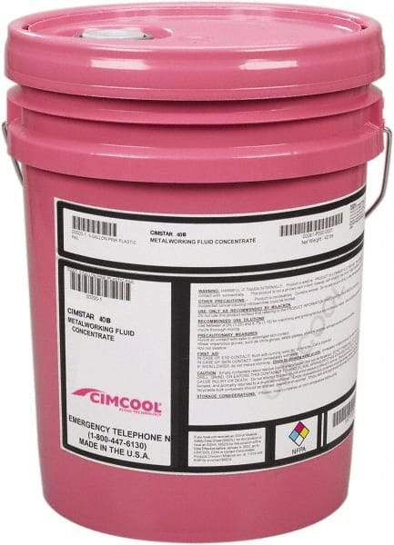 Cimcool - Cimstar 40B, 5 Gal Pail Cutting & Grinding Fluid - Semisynthetic - Exact Industrial Supply