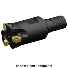 Kennametal - 1" Cutting Diam, Modular Connection Indexable Copy End Mill - 4 Inserts, XPLT0603 Insert, A7792VXP06SA1.0Z4R1.4 Toolholder - Exact Industrial Supply