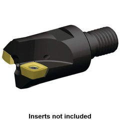 Kennametal - 1-1/4" Cutting Diam, Modular Connection Indexable Copy End Mill - 2 Inserts, XDLT1205 Insert, A7792VXD12SA1.25Z02R2 Toolholder - Exact Industrial Supply