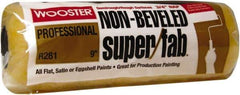 Wooster Brush - 3/4" Nap, 9" Wide Paint Roller - Semi-Rough to Rough Texture, Synthetic Knit - Exact Industrial Supply