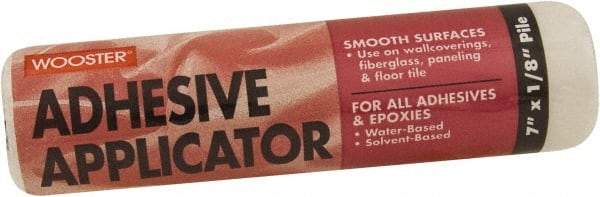 Wooster Brush - 1/8" Nap, 7" Wide Paint Roller - Smooth Texture, Woven - Exact Industrial Supply