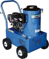 Value Collection - Gas, 6.5 hp, 2,300 psi, 2.9 GPM, Hot Water Pressure Washer - General Triplex Ceramic Plunger, 50' x 3/8" Hose - Exact Industrial Supply