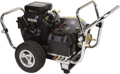 Simpson - Gas, 18 hp, 4,000 psi, 5 GPM, Cold Water Pressure Washer - Triplex Plunger, 50' x 3/8" Hose - Exact Industrial Supply