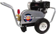 Simpson - Gas, 11.7 hp, 4,200 psi, 4 GPM, Cold Water Pressure Washer - AAA Triplex, 50' x 3/8" Hose - Exact Industrial Supply