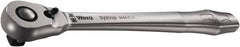 Wera - 1/2" Drive Slim Line Head Quick-Release Ratchet - Satin Finish, 281mm OAL, 76 Gear Teeth, Ergonomic Handle, Reversible Head - Exact Industrial Supply