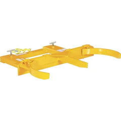 Vestil - 2,000 Lb Load Capacity, 55 Gal Drum Grab - 46-1/4" Wide x 9-3/8" High, Steel Wheels - Exact Industrial Supply