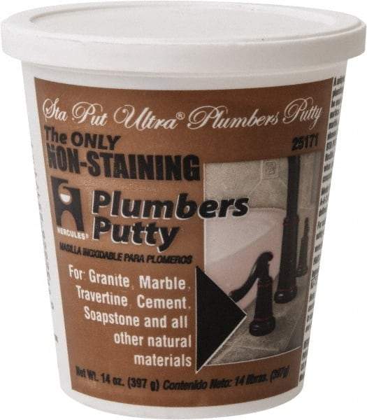 Hercules - Putty Type: Plumber's Putty Container Size: 14 oz. - Exact Industrial Supply