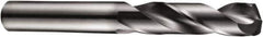 DORMER - 13mm 140° Spiral Flute Solid Carbide Screw Machine Drill Bit - TiAlN Finish, Right Hand Cut, 60mm Flute Length, 107mm OAL, Four Facet Split Point, Straight Shank - Exact Industrial Supply