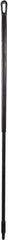 Vikan - 59 x 1-1/4" Fiberglass Squeegee Handle - European Threaded Connection, Black - Exact Industrial Supply