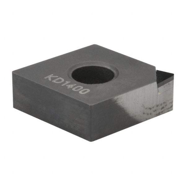 Kennametal - CNMS431 F Grade KD1400 Polycrystalline Diamond (PCD) Turning Insert - 80° Diamond, 1/2" Inscr Circle, 3/16" Thick, 1/64" Corner Radius - Exact Industrial Supply