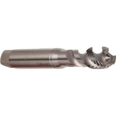 Emuge - M8x1.25 Metric 3 Flute 6H Modified Bottoming Spiral Flute Tap - Cobalt, Bright Finish, 90mm OAL, Right Hand Flute, Right Hand Thread, Series Enorm - Exact Industrial Supply