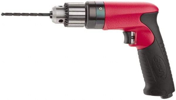 Sioux Tools - 1/4" Keyed Chuck - Pistol Grip Handle, 6,000 RPM, 11.8 LPS, 25 CFM, 0.6 hp - Exact Industrial Supply